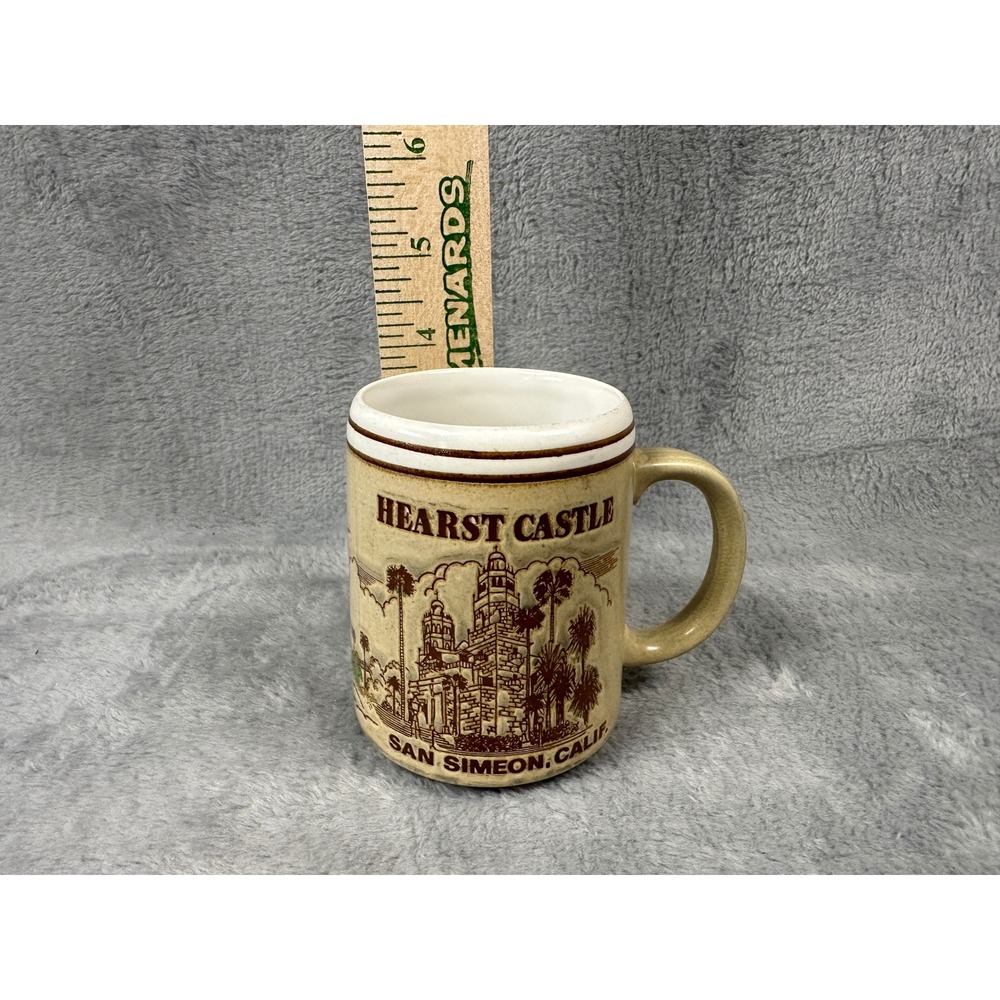 Vintage 1970s Hearst Castle San Simeon California Stoneware Coffee Mug - Picture 5 of 5